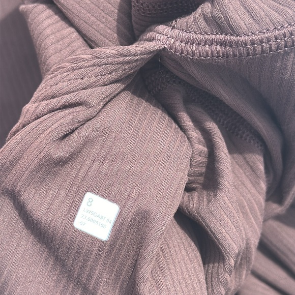 Lululemon Align Ribbed High-Rise Wide-Leg Pant Tall espresso size 8 NWT - Picture 4 of 6